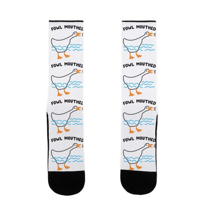 Fowl Mouthed Goose Socks