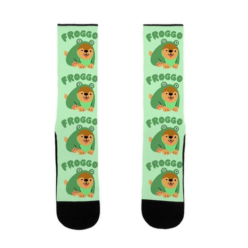 Froggo Doggo Frog Socks