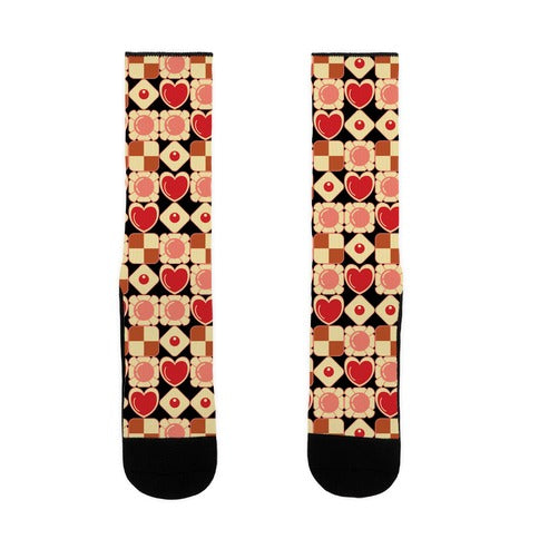 Gamer Cookies Pattern Socks