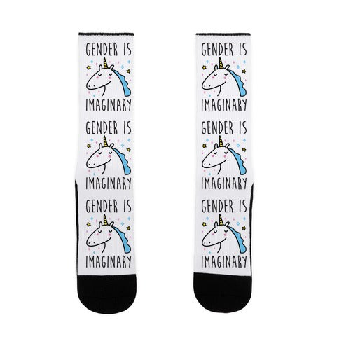 Gender Is Imaginary Unicorn Socks