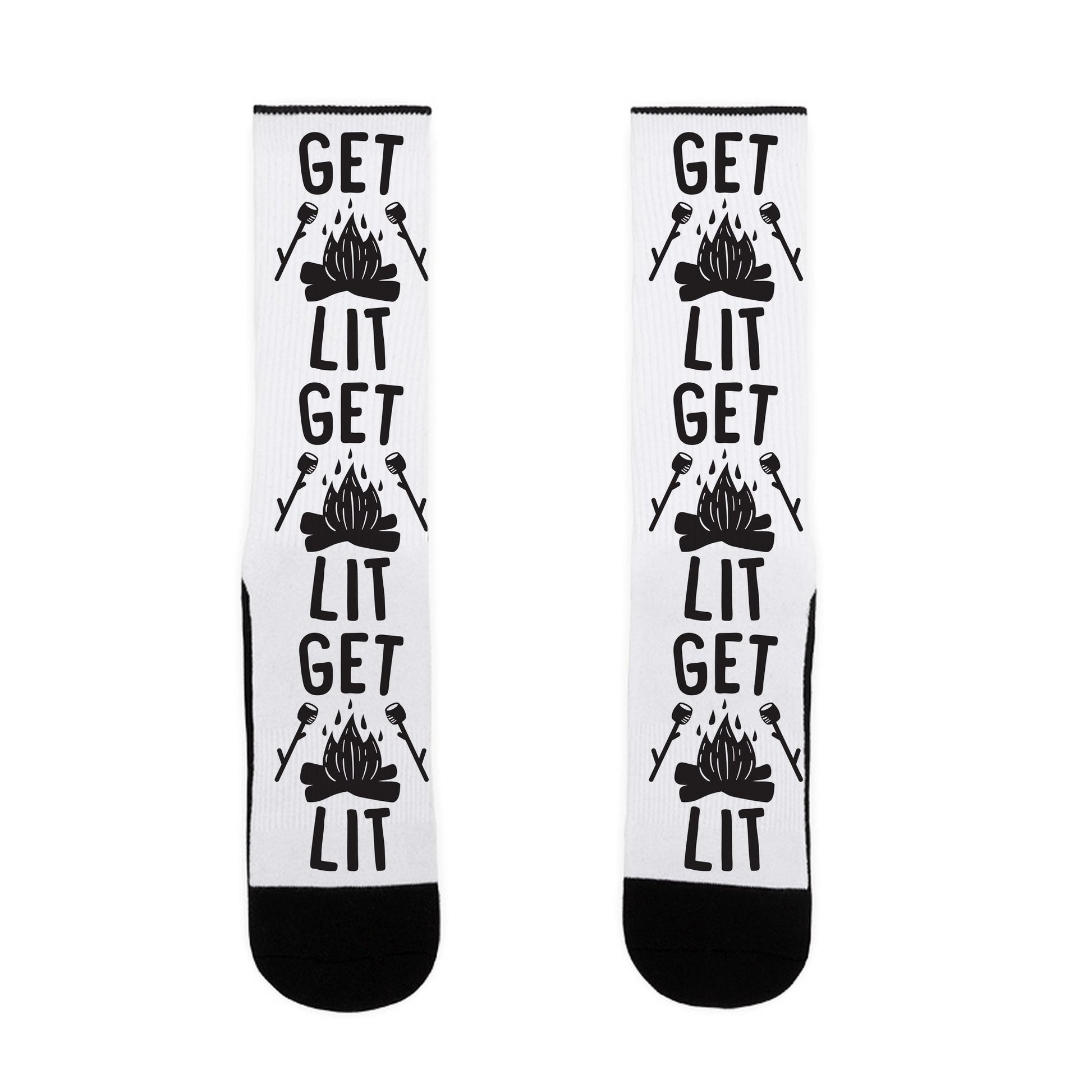 Get Lit - Campfire (CMYK) Socks