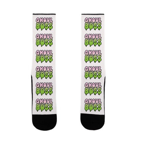 Ghoul Boss Girl Boss Parody Socks