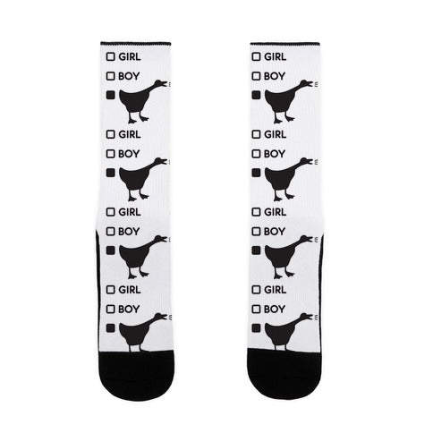 Girl Boy Goose Gender Socks