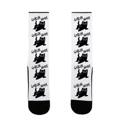 Goblin Mode Cat Socks