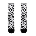 Goth Makeup Pattern Socks