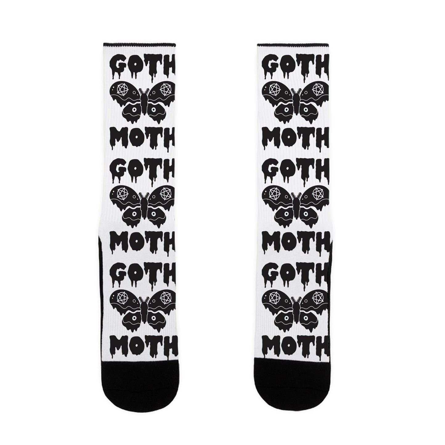 Goth Moth Socks