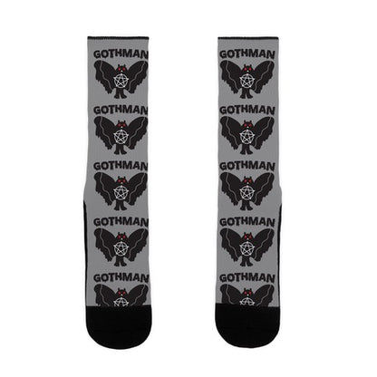 Gothman Goth Mothman Socks