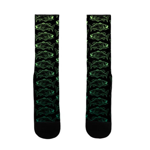 Gradient Bass Pattern Socks