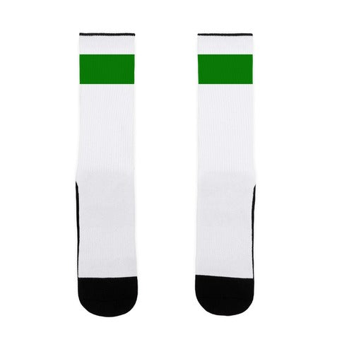 Green Striped  Socks
