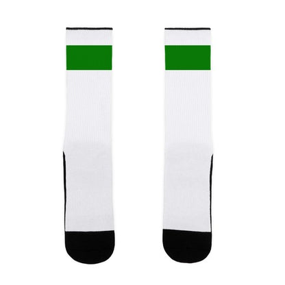 Green Striped  Socks