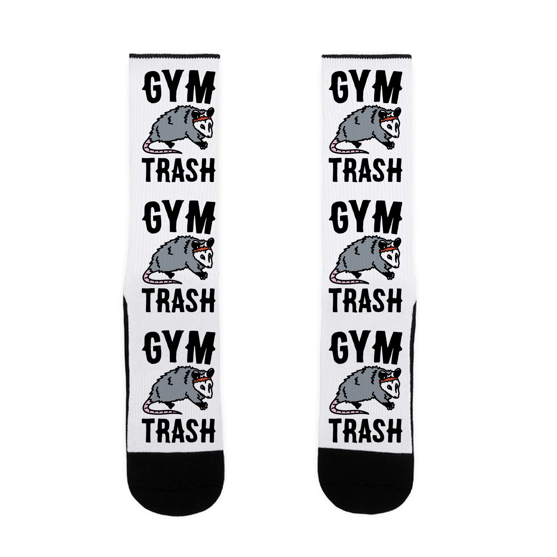 Gym Trash Opossum Socks