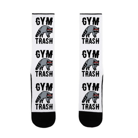 Gym Trash Raccoon  Socks
