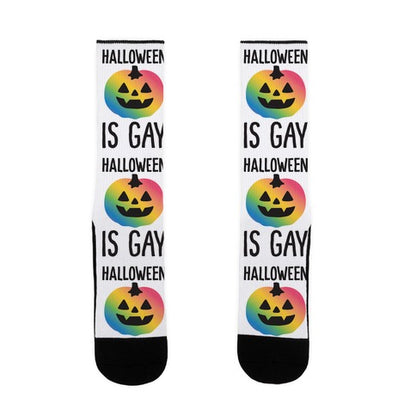 Halloween Is Gay Socks