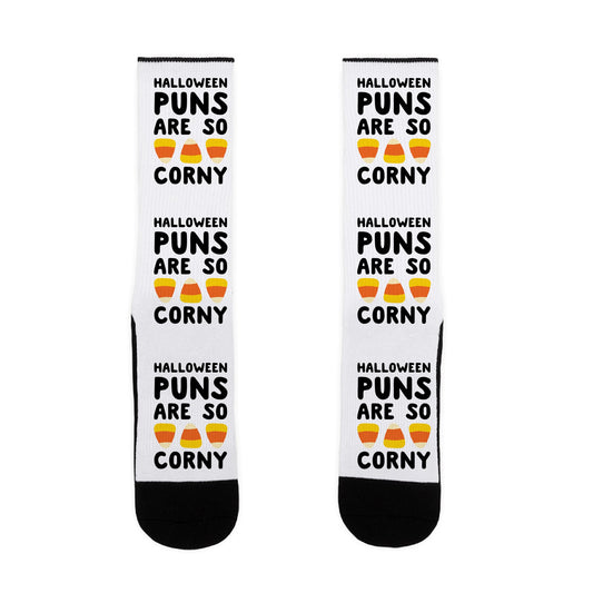 Halloween Puns Are So Corny Socks