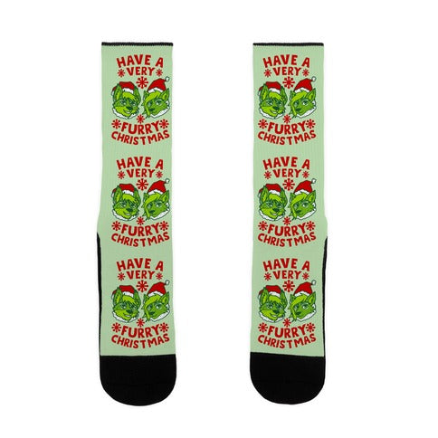 Have A Very Furry Christmas Socks
