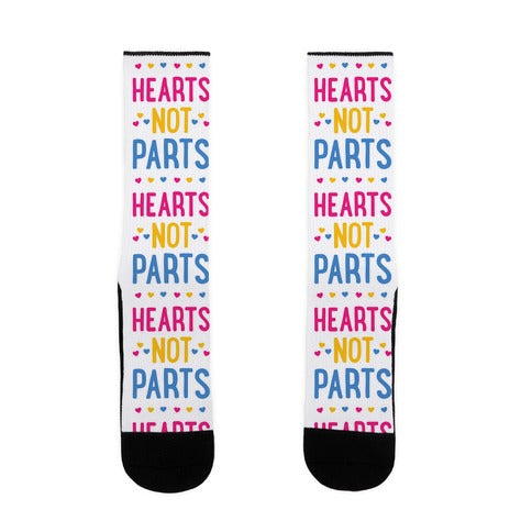 Hearts Not Parts (Pansexual) Socks