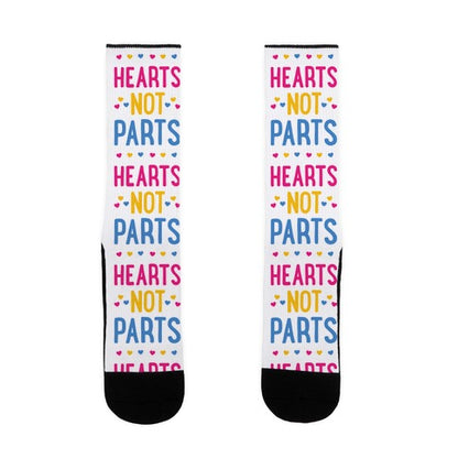 Hearts Not Parts (Pansexual) Socks