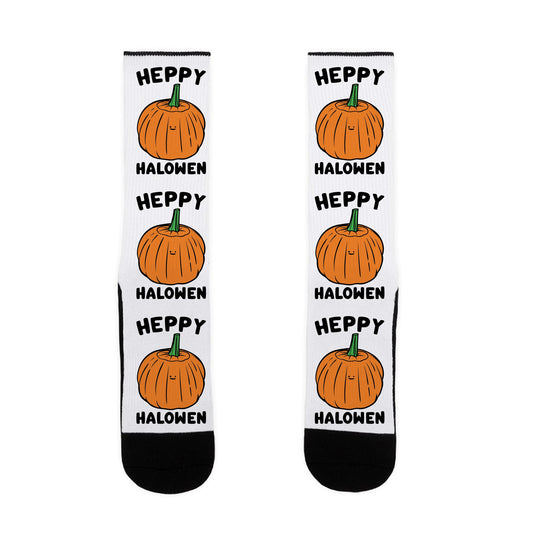 Heppy Halowen Parody Socks