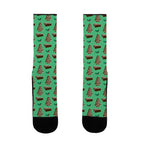 Holiday Tree Cake Pattern (Chocolate) Socks