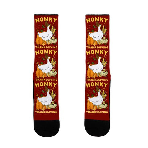 Honky Thanksgiving Socks