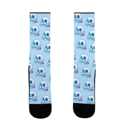 Hopeless Romantic Skull Socks