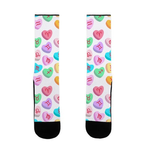 Horoscope Candy Hearts Socks