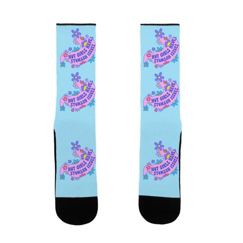 Hot Girls Have Stomach Issues Socks