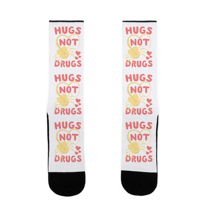 Hugs Not Drugs Socks
