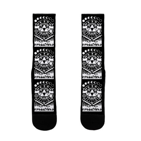 Hyrule Occult Symbols Socks