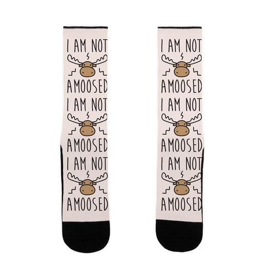 I Am Not Amoosed Socks