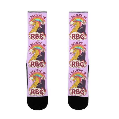 I Believe in RBG Socks