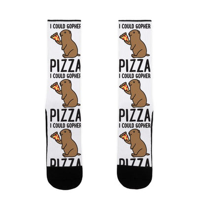 I Could Gopher Pizza Socks