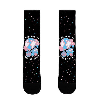 I Deserve to Take Up Space (Trans) Socks