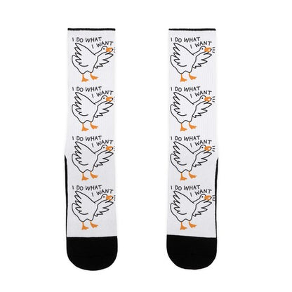 I Do What I Want Goose Socks