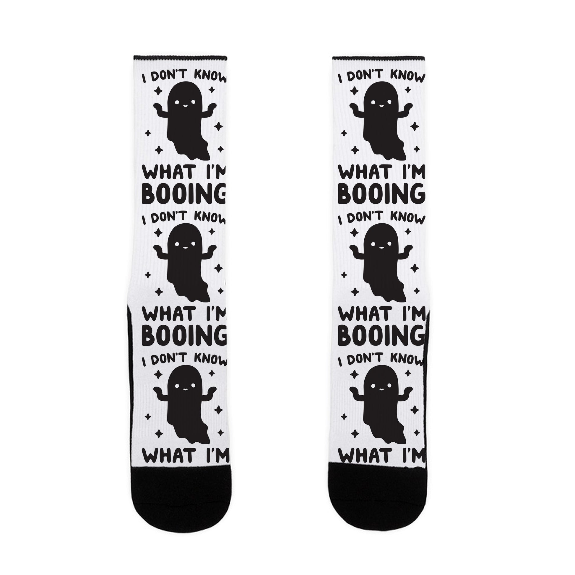 I Don't Know What I'm Booing Ghost Socks