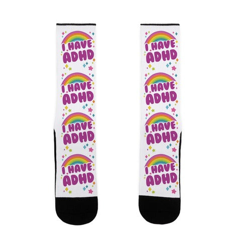 I Have ADHD Socks