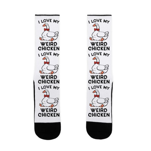I Love My Weird Chicken Socks