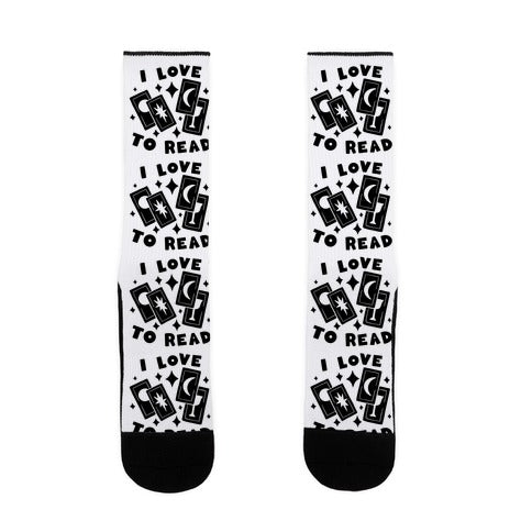 I Love To Read Tarot Socks