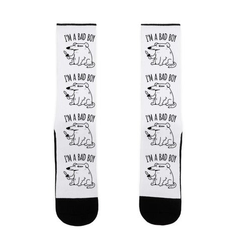 I'm A Bad Boy Socks