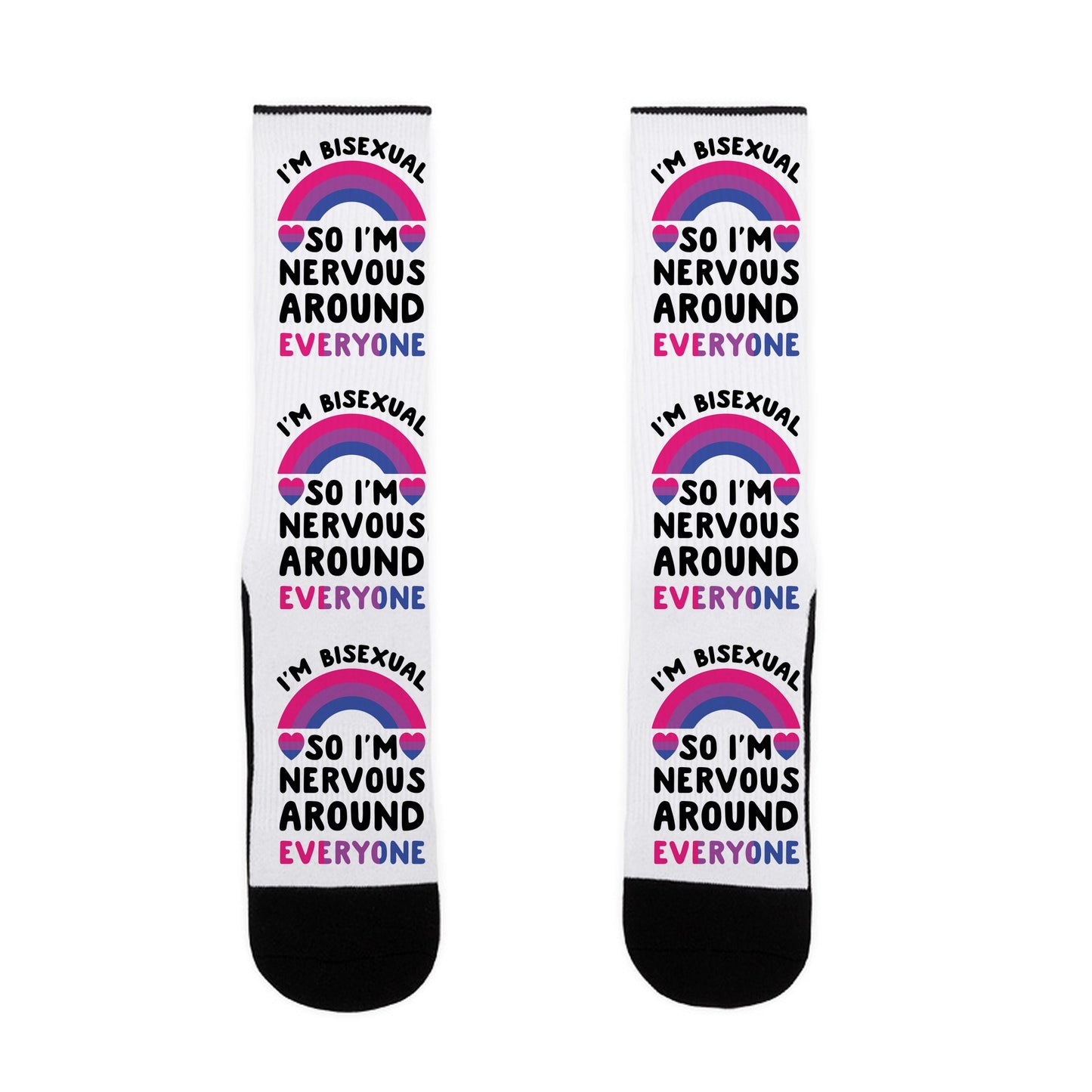 I'm Bisexual So I'm Nervous Around Everyone Socks
