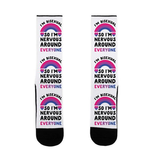 I'm Bisexual So I'm Nervous Around Everyone Socks