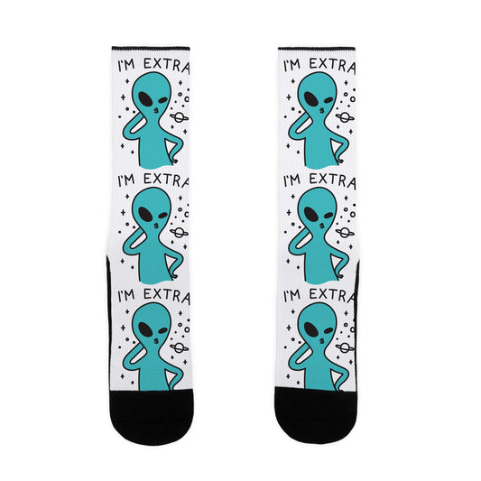 I'm Extra Alien Socks