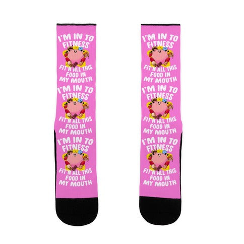 I'm into Fitness (Kirby) Socks