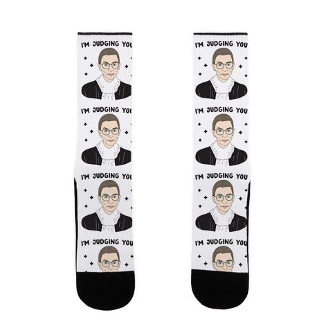 I'm Judging You (Ruth Bader Ginsburg) Socks
