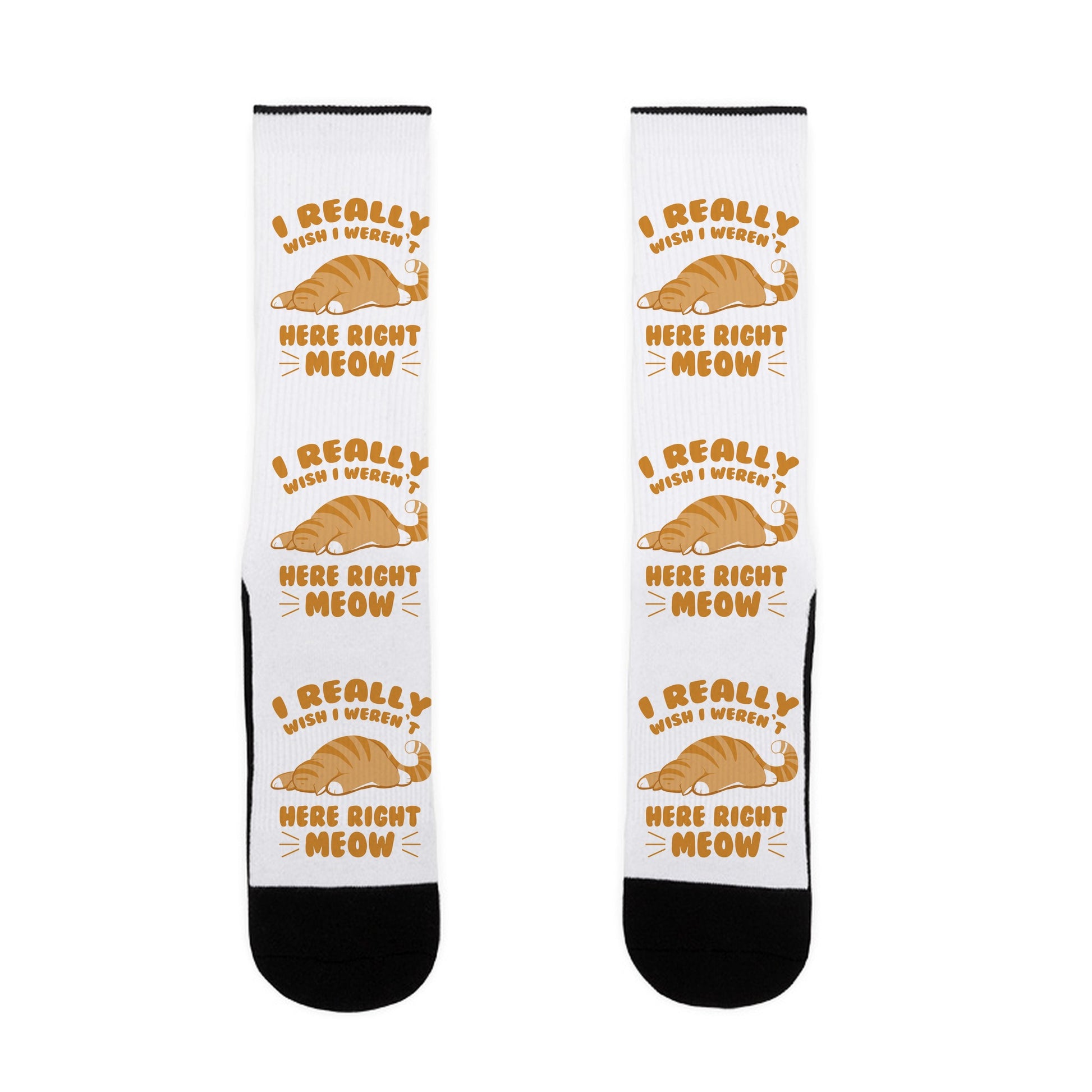 I REALLY WISH I WEREN'T HERE RIGHT MEOW Socks