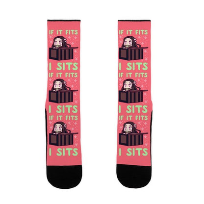 If It Fits, I Sits  (Nezuko) Socks