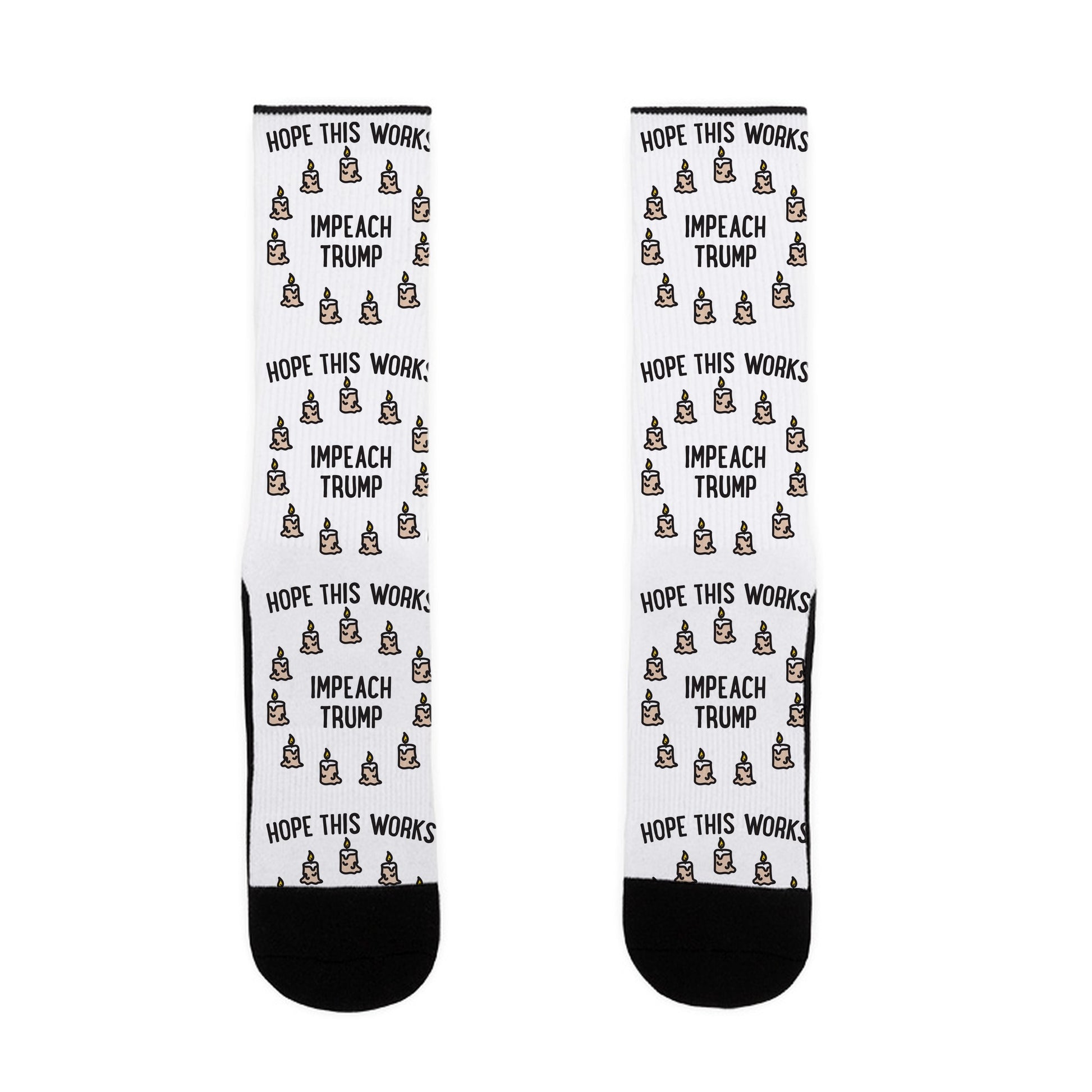 Impeach Trump Summoning Circle Parody Socks