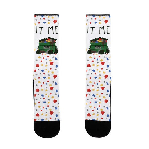 It Me Trash Dumpster Socks