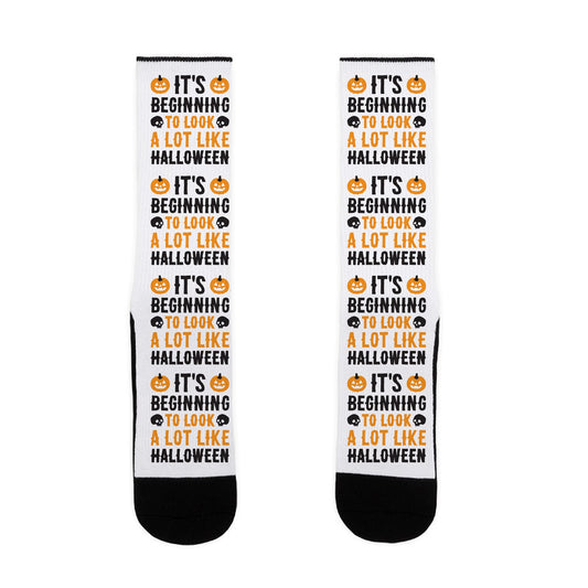 It's Beginning To Look A Lot Like Halloween Socks