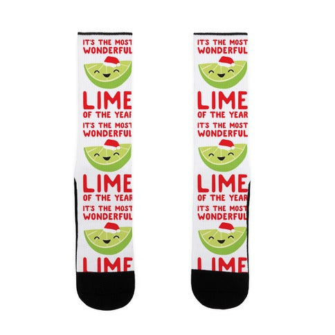 It's The Most Wonderful Lime of the Year Socks